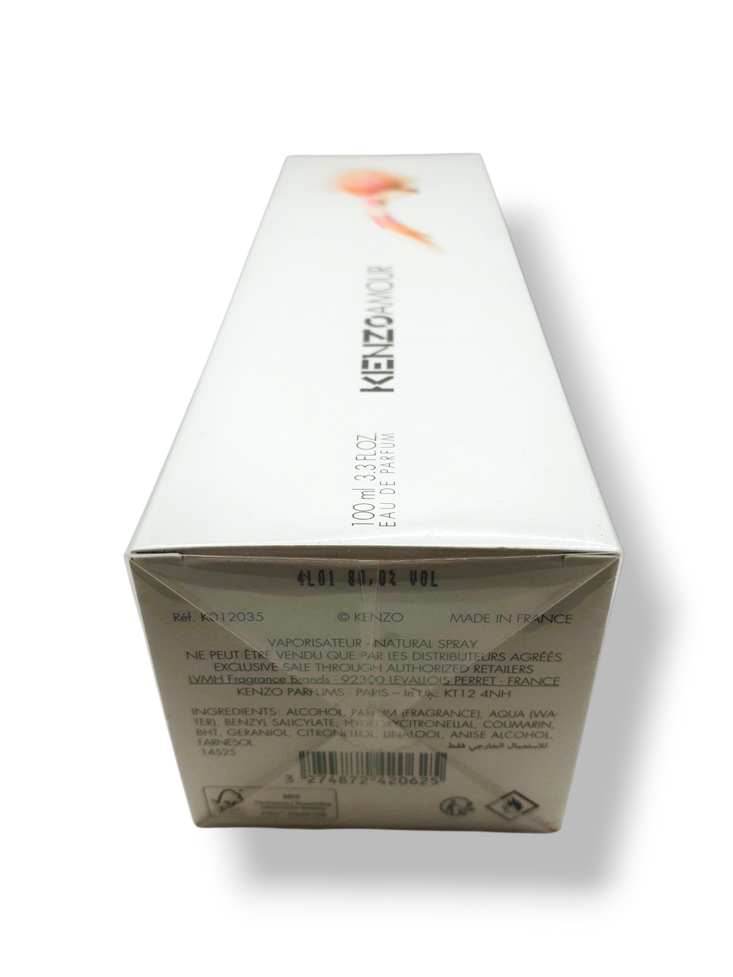 Kenzo Amour Eau de Parfum 100 ml – parfum féminin sensuel et poudré à la vanille et à la vapeur de riz